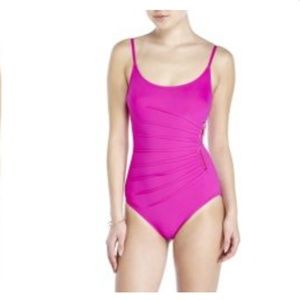 Ivanka Trump Zip Starburst One Piece Swimsuit